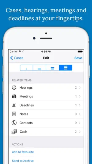 Lawyer's Planner for iPhone screenshot 3