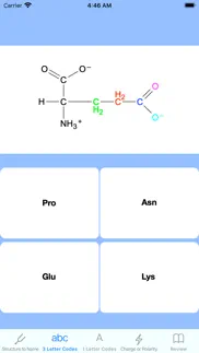 amino acids structures tutor iphone screenshot 2