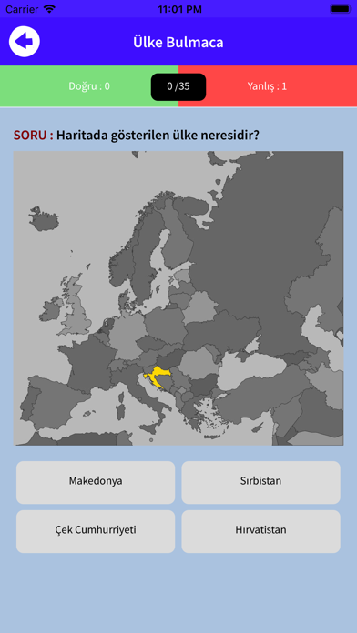 Ülke Bulmaca Screenshot