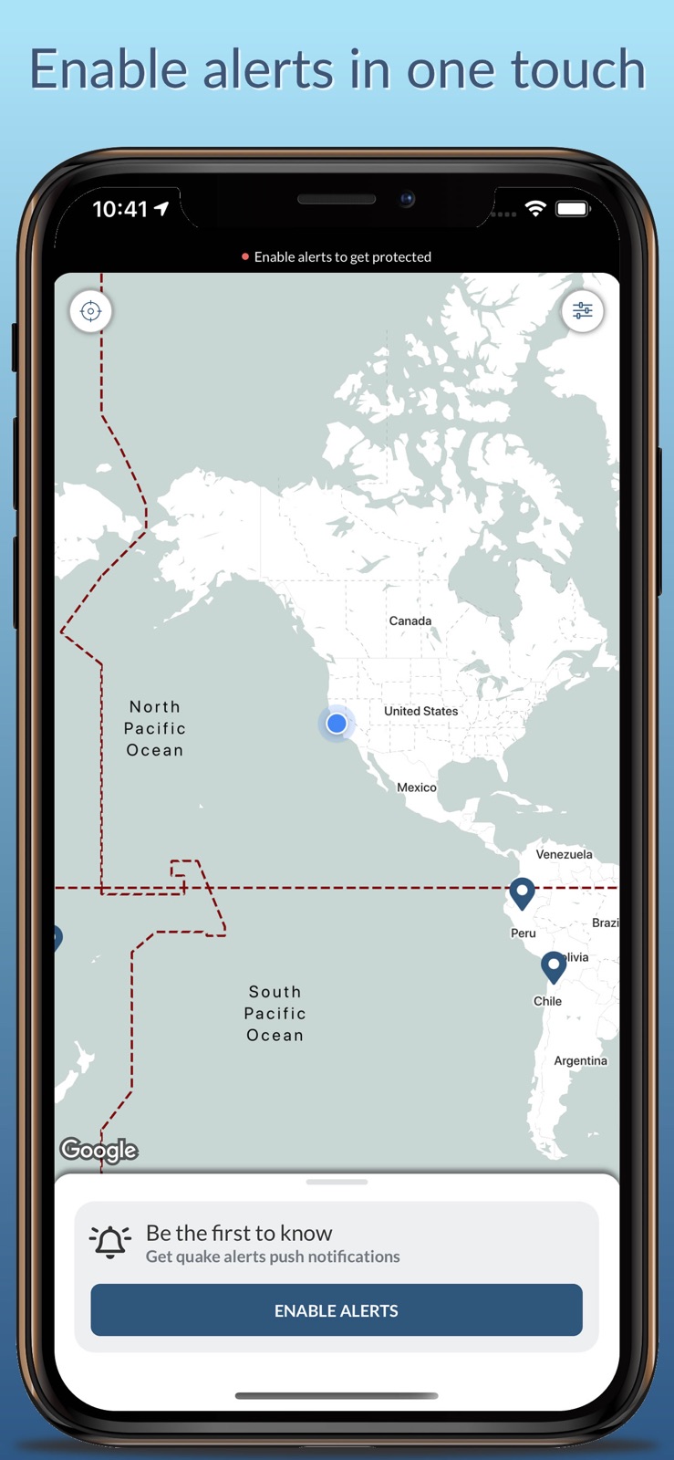 Earthquake & Tsunami Alerts iphone screenshot 4