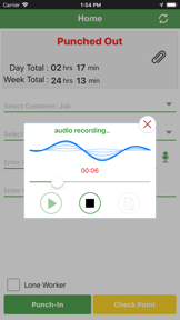 Timesheet Mobile™ screenshot