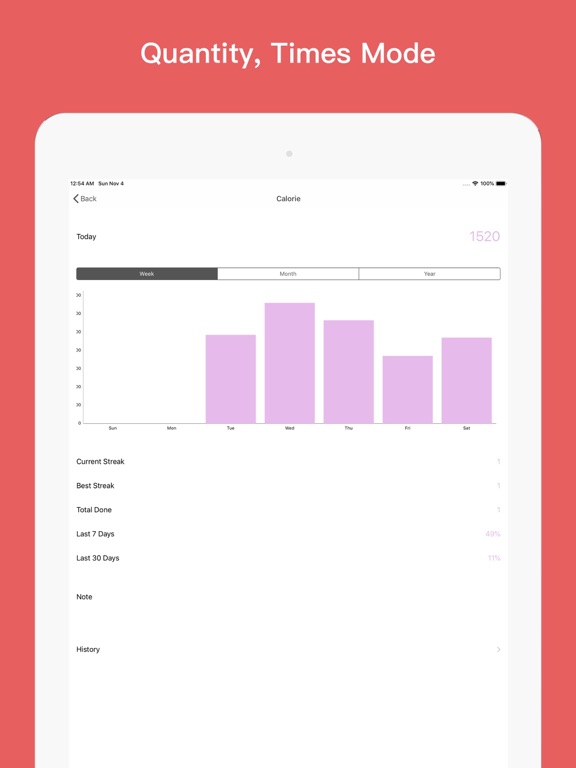 Screenshot #4 for Reach - Habit & Goal Tracker