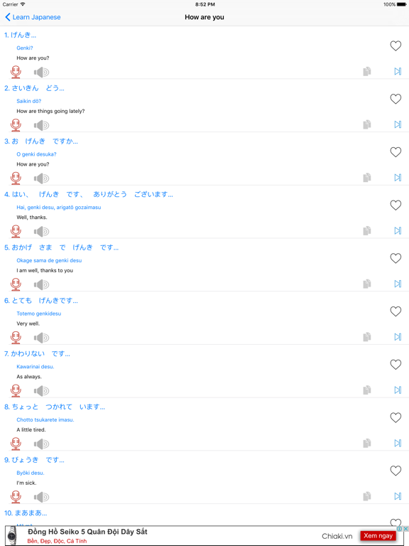Screenshot #6 pour Learn Japanese Quick