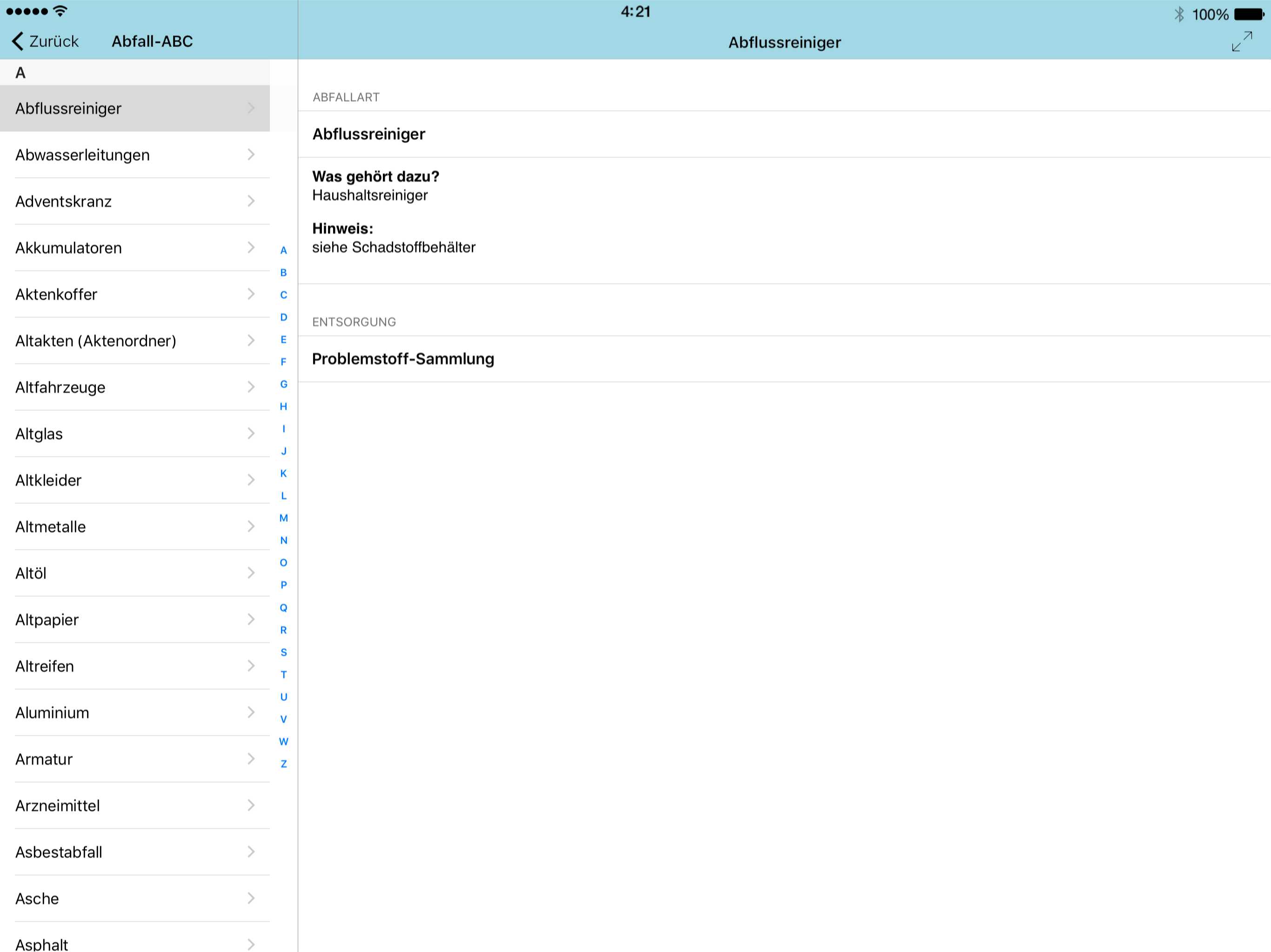 Abfall App Landkreis Landshut