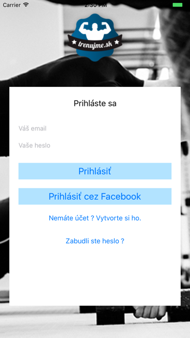 Screenshot #1 pour Trenujme.sk