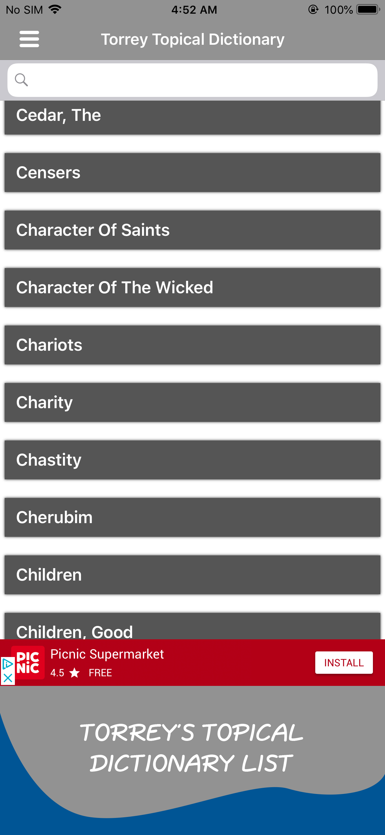 Torrey's Topical Bible Offline