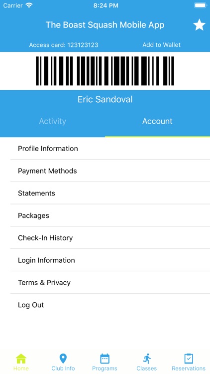 The Boast Squash App