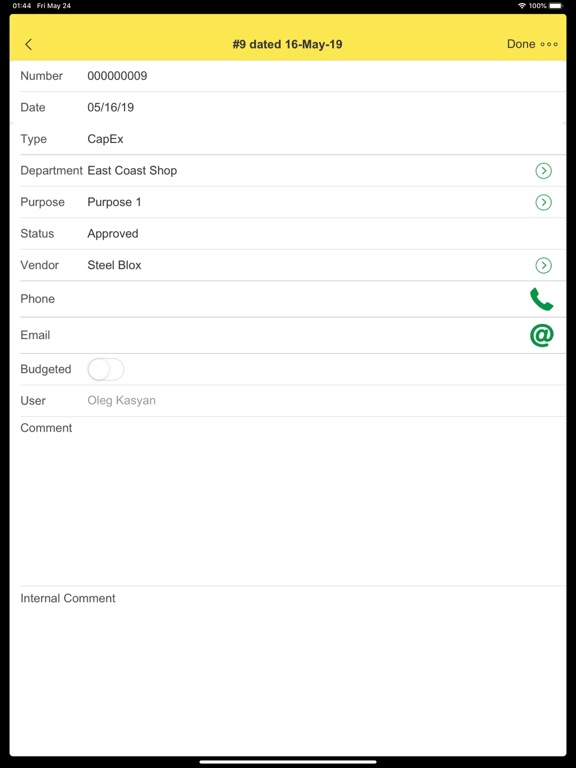 App screenshot