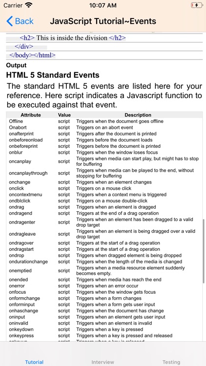 Tutorial for Java Script screenshot-3