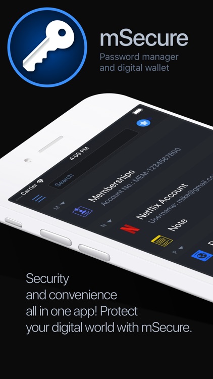 Password Manager - mSecure