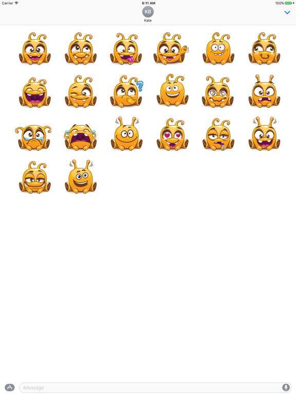 Screenshot #5 pour Sticker Me: Smiley Aliens