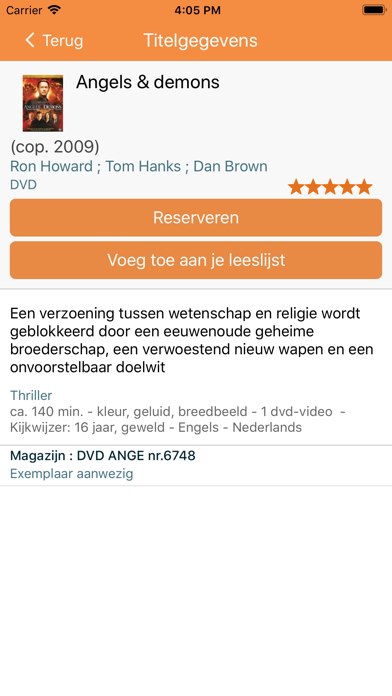 Iguana Bibliotheek iPhone screenshot 3