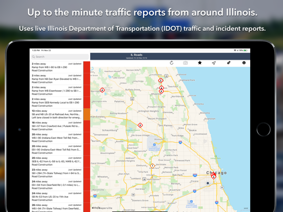 Screenshot #4 pour Illinois State Roads