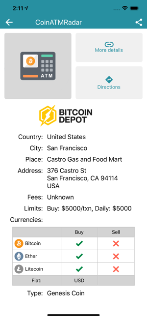 CoinATMRadar - Bitcoin ATM Map(圖6)-速報App