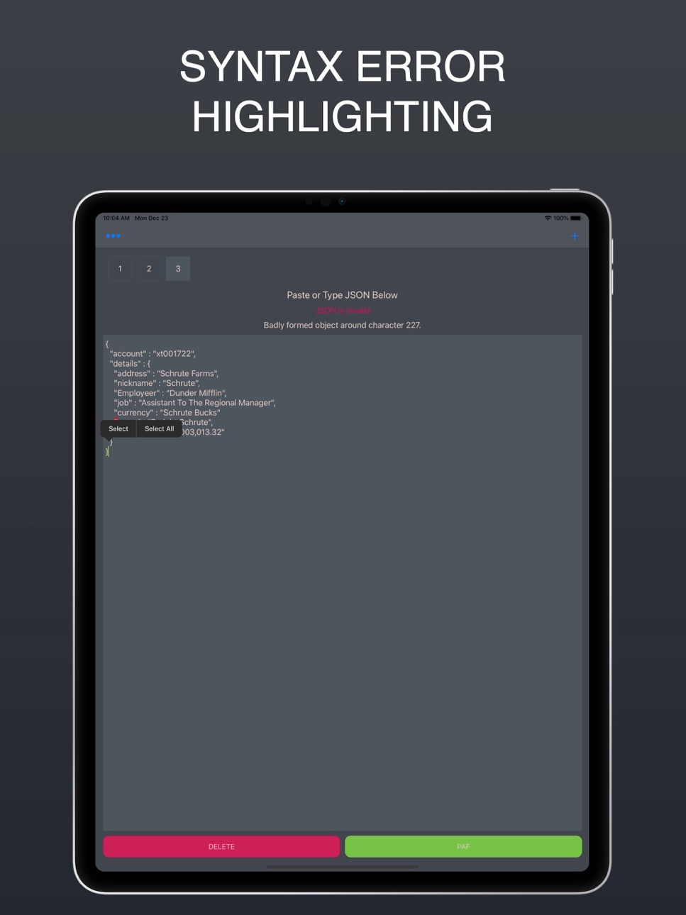 iPad screenshot