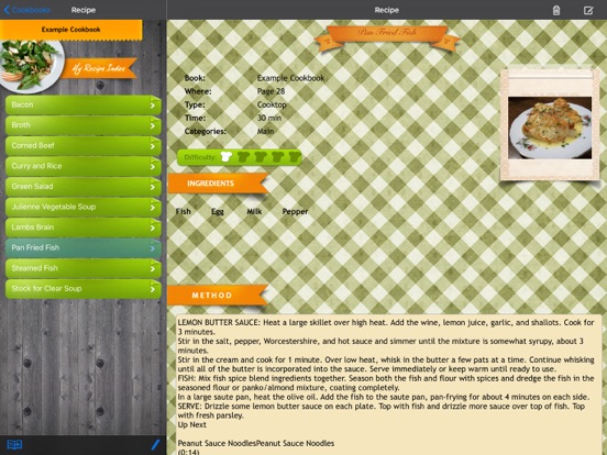 Screenshot #5 pour My Recipe Index