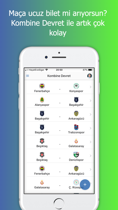 Kombine Devret - Maç Bileti Screenshot