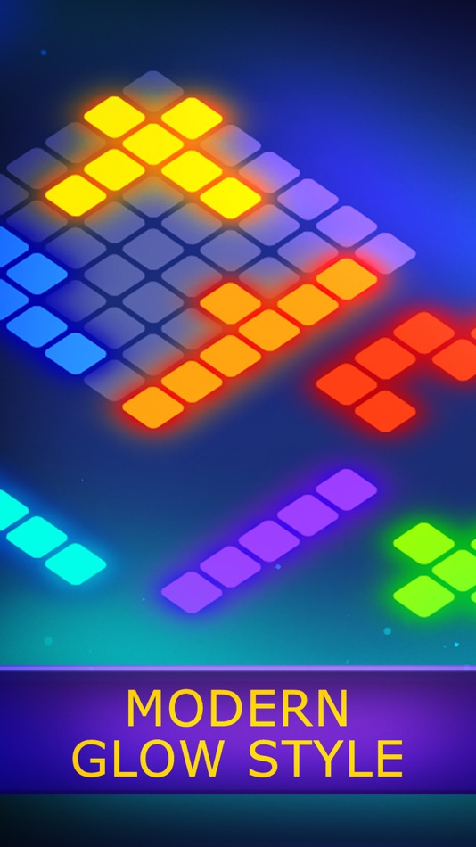 #1. Glow Blocks: Neon Puzzle (iOS) 来自: Alexander Maslennikov