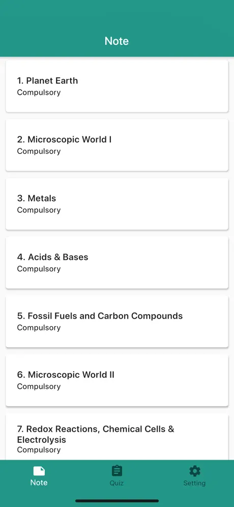 HKDSE Chemistry