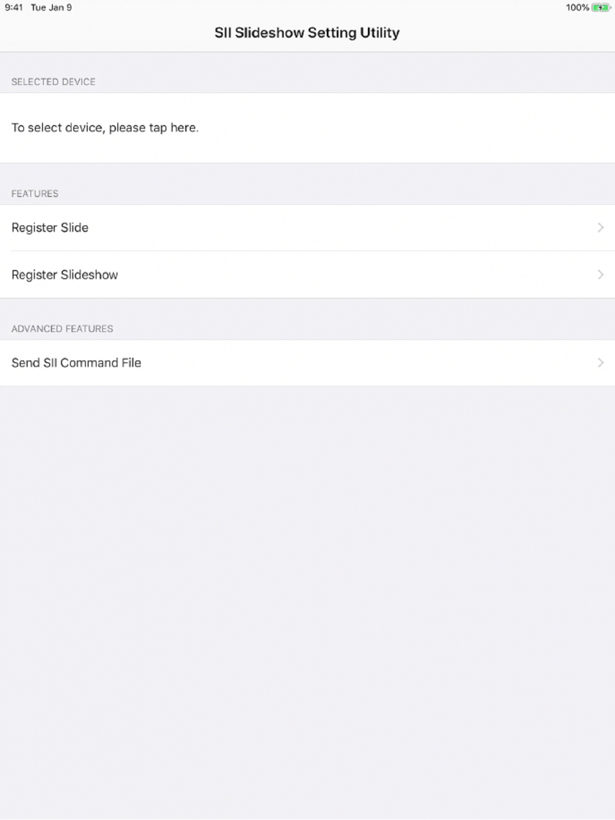 SII Slideshow Setting Utility