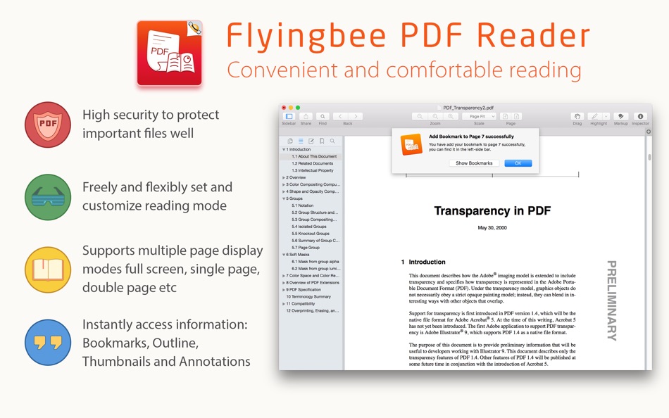 #4. Flyingbee Reader - PDF Reader (macOS) 由: Flyingbee Software Co., Ltd.