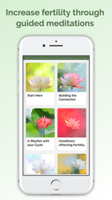 Evoke Fertility Meditations screenshot