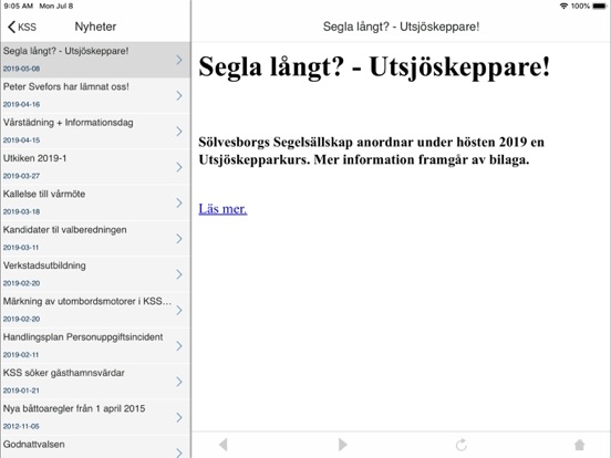 Screenshot #5 pour KSS - Karlskrona Segelsällskap