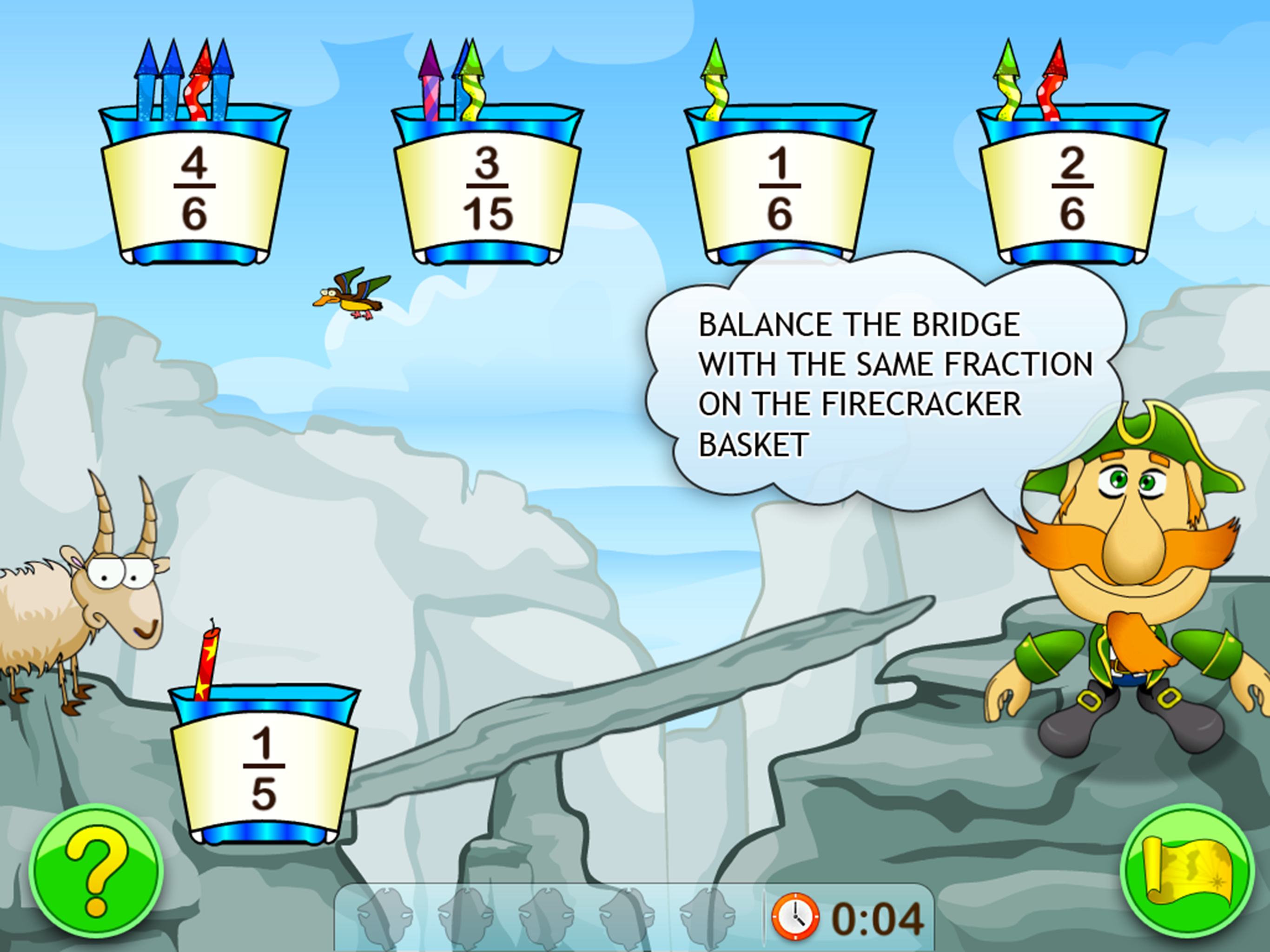 Fractions. Smart Pirates. Lite