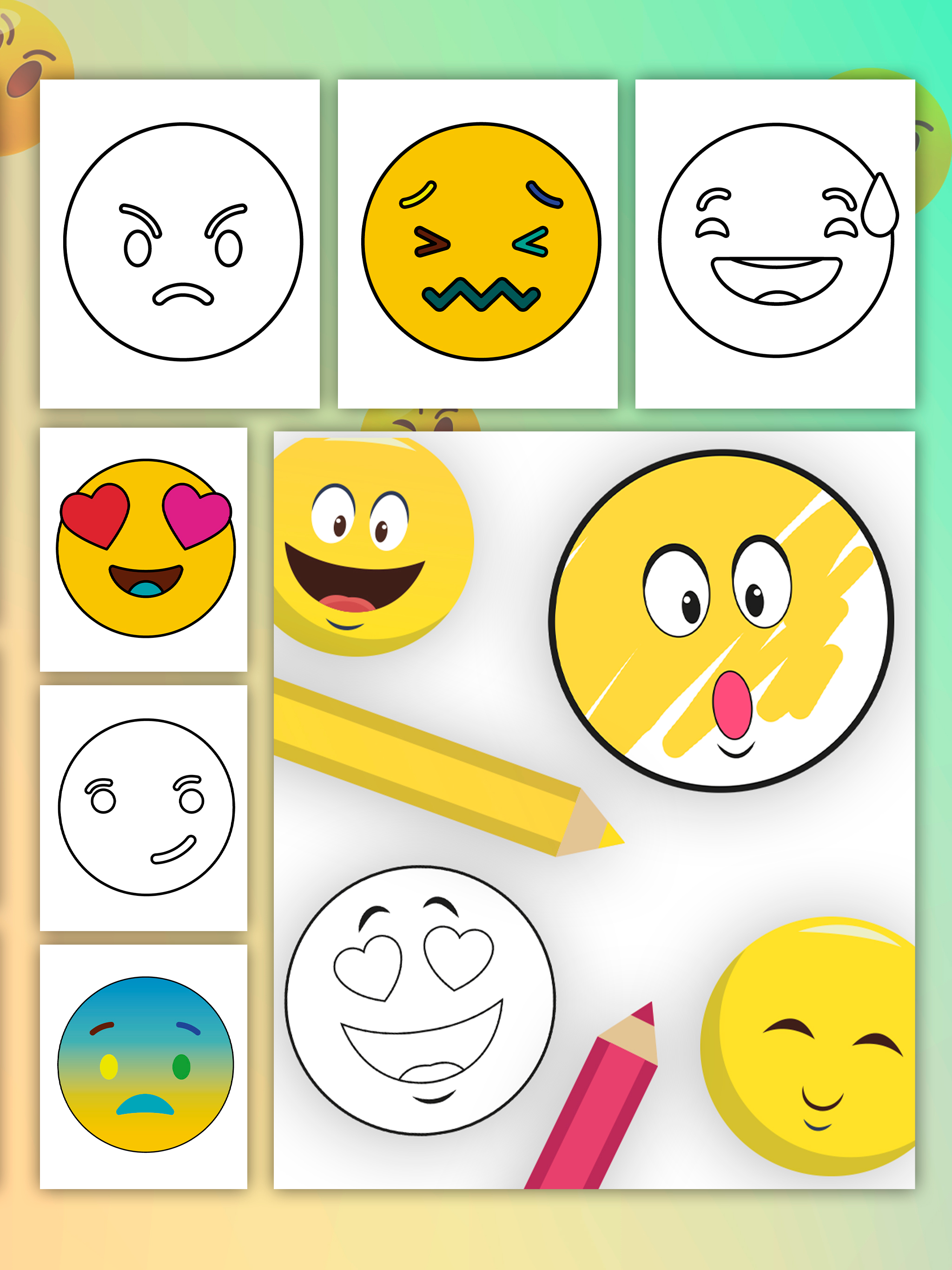 My Emoji coloring book game