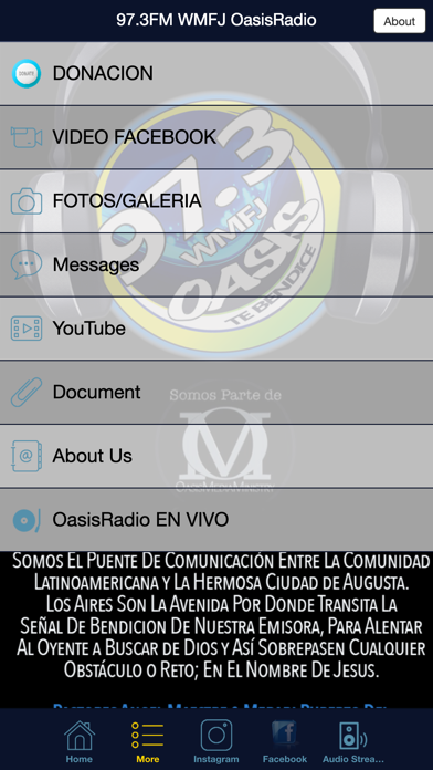 97.3FM OasisRadio WMFJ Screenshot on iOS