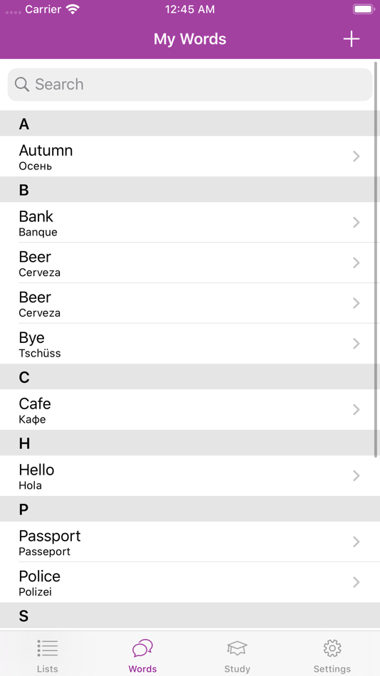 #2. My Words - Learn New Words (iOS) By: App Dev Academy Ltd.