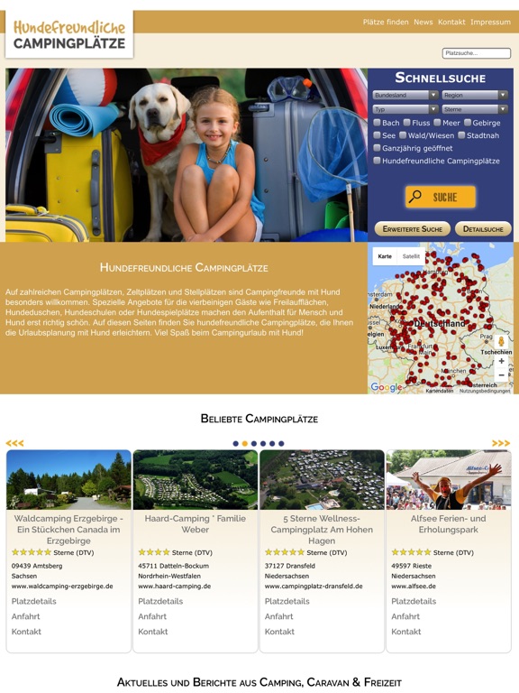 Screenshot #4 pour Hundefreundliche Campingplätze