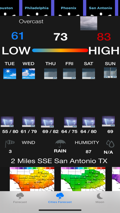 Screenshot #3 pour Instant NOAA Weather Forecast