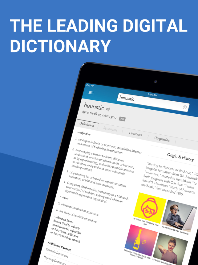 ‎Dictionary.com for iPad Screenshot