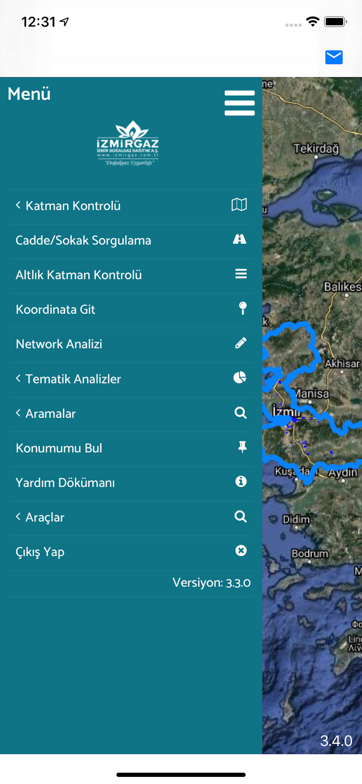 İZMİRGAZ CBS MOBİL