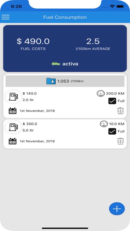 Fuelo - Consumption Tracker