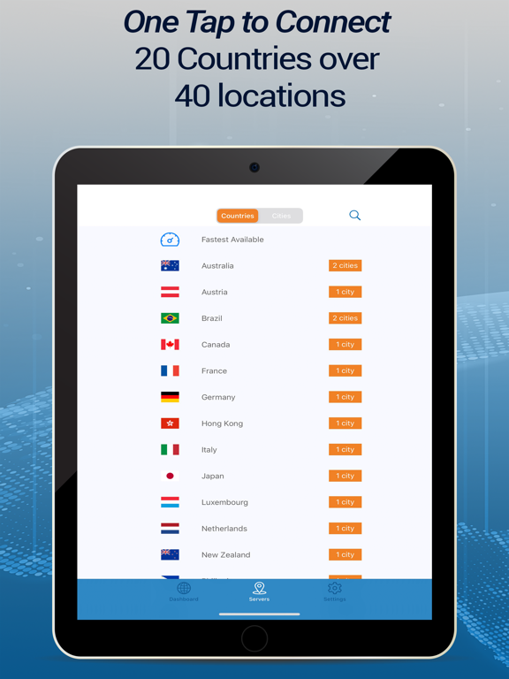 Internet Shield VPN by VIPRE iPad screenshot 2 - Utilities app
