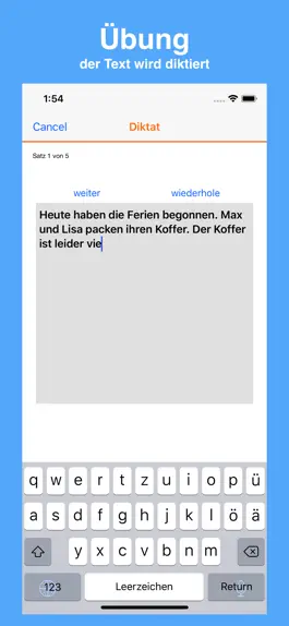 Game screenshot Diktat Trainer apk