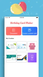 birthday card maker iphone screenshot 2