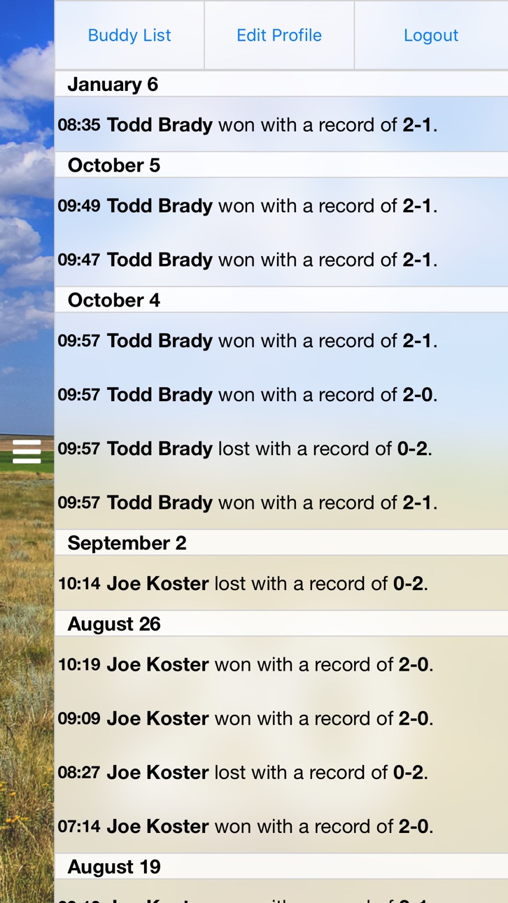 iPhone screenshot