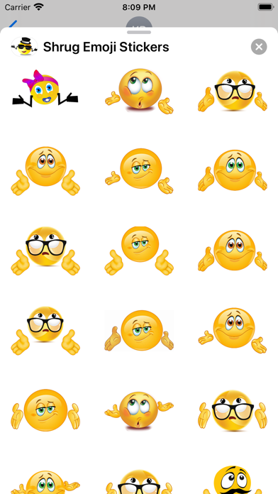 Shrug Emoji Sticker Packのおすすめ画像4