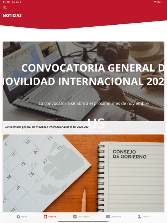 US - Universidad de Sevilla iPad screenshot 4 - Education app