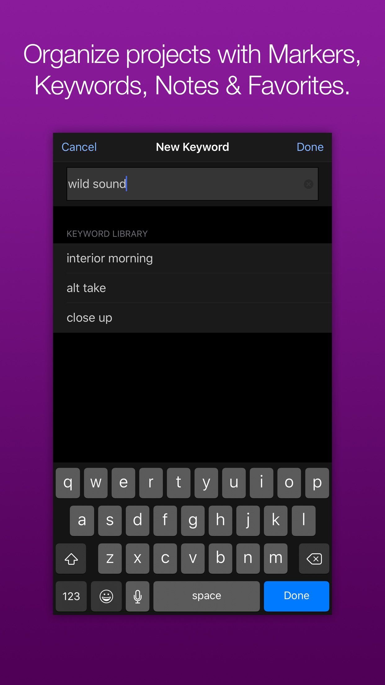 Screenshot do app Apogee MetaRecorder