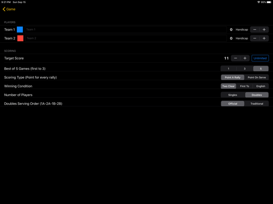 Squash Score Referee iPad screenshot 7 - Sports app