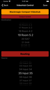 VideoHubControl screenshot