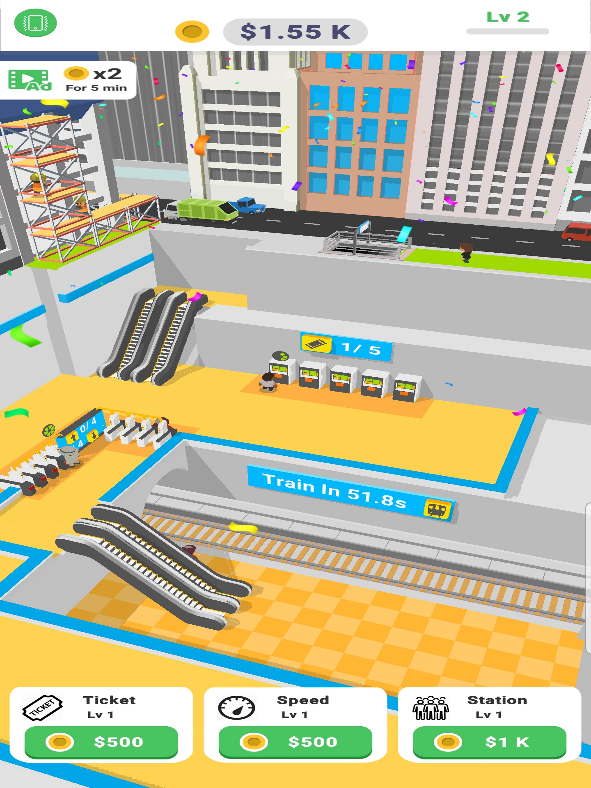 Idle Metro Station