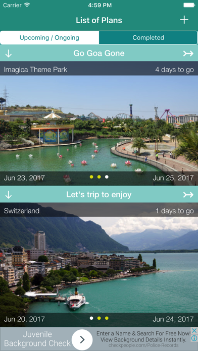 Screenshot #1 pour Holiday Plan
