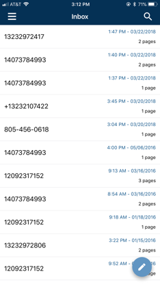 MetroFax-Send and Receive Fax screenshot 1