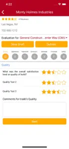 CMiC Subcontractor Rating screenshot #5 for iPhone