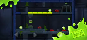 Sneaky splatter Green Blob run screenshot #3 for iPhone